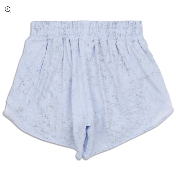 Lululemon Hotty Hot Short Drawstring Gravel Dust Pastel Blue - Picture 3 of 6